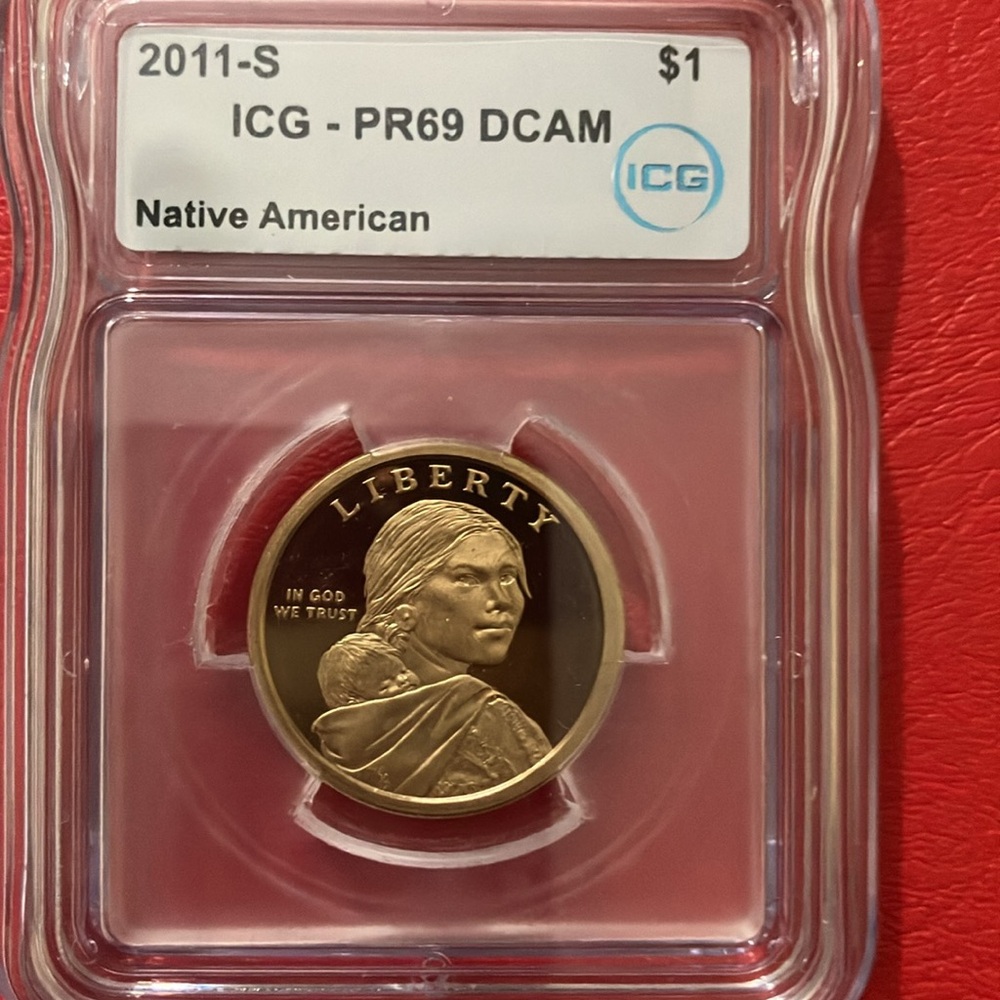 Graded Rare 2011 Native American Sacajawea $1 Coin